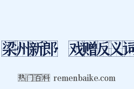 梁州新郎·戏赠反义词是什么意思的图片